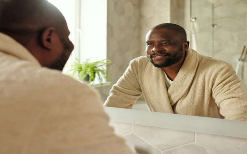 Animage of a man depicting self-love