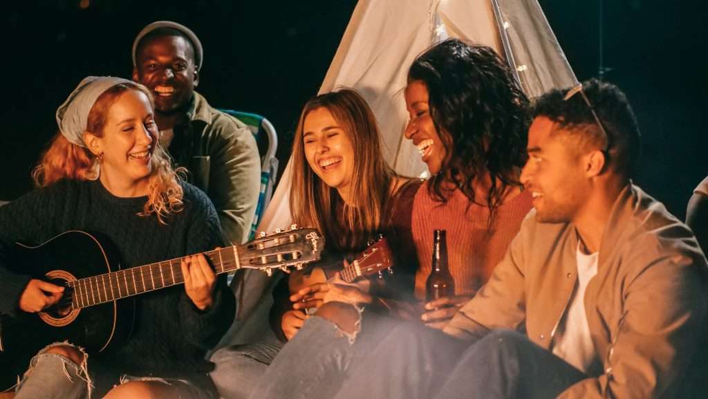 The Love Central - Friends of inter-cultural backgrounds laughing The Love Central -
