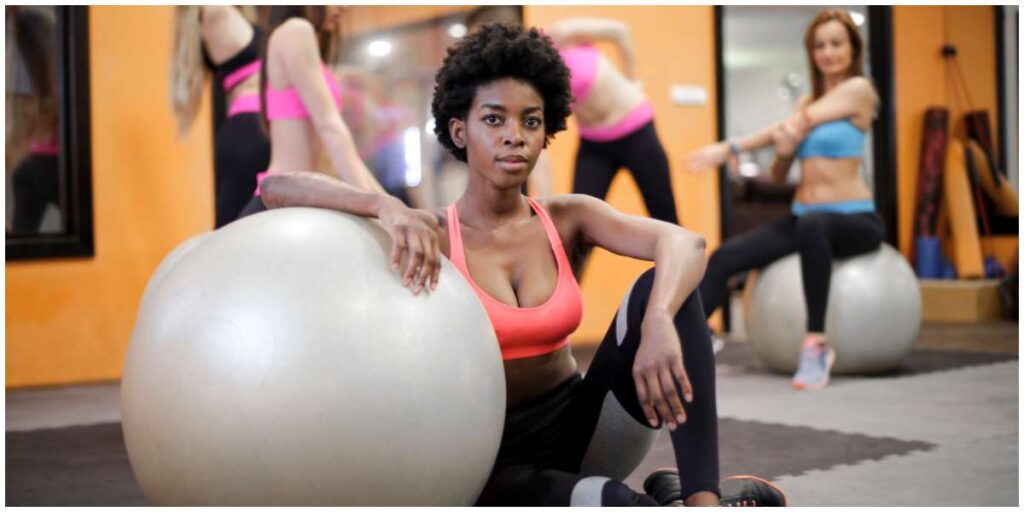 Photo of a woman at a gym