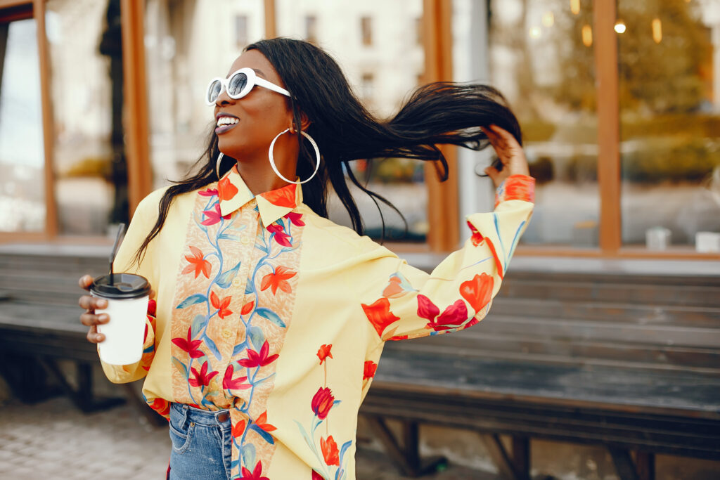 The Love Central - stylish black girl in a city The Love Central -