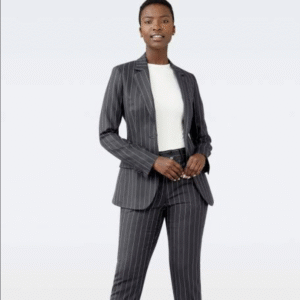 The Love Central - Pinstripe Power Dressing The Love Central - Pinstripe power dressing, a style often associated with men, is now making its way into the wardrobes of women in the workplace.