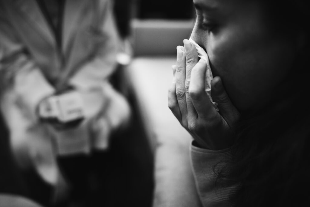 The Love Central - Depressed woman at a mental hospital The Love Central -