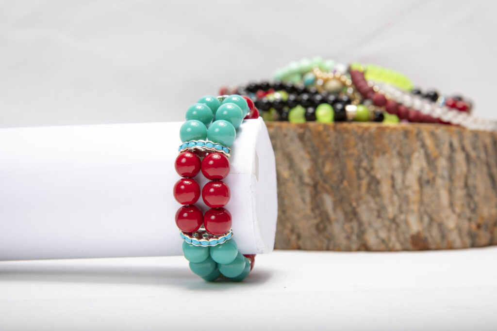 The Love Central - Bracelets made by colorful pearls and stones The Love Central -