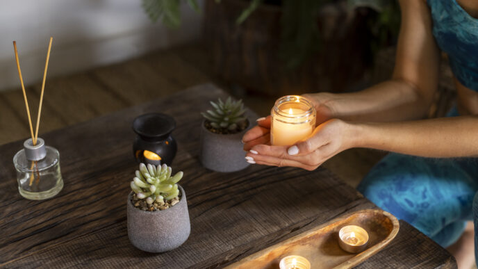 How to Create a Cozy and Mindful Space at Home with Candles, Aromatherapy, and Music
