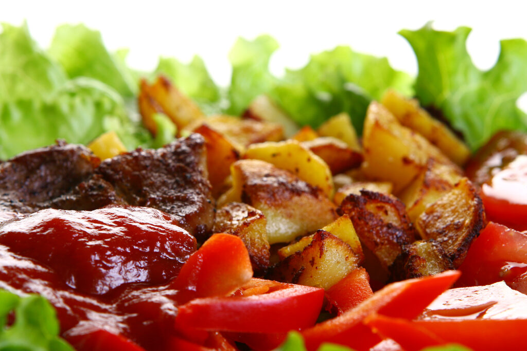 The Love Central - Meat plate with potatoes and souce The Secrets of Soul Food: How to Cook with Love and Tradition