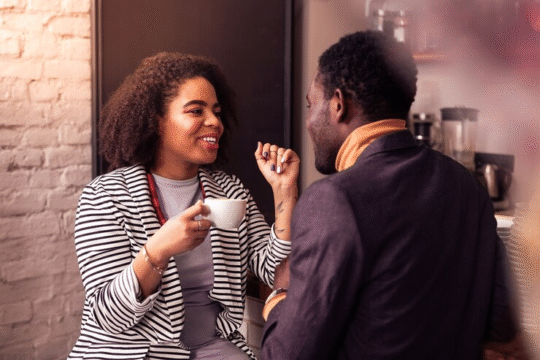 People on a first date.