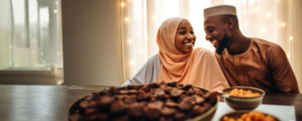 A cute muslim couple