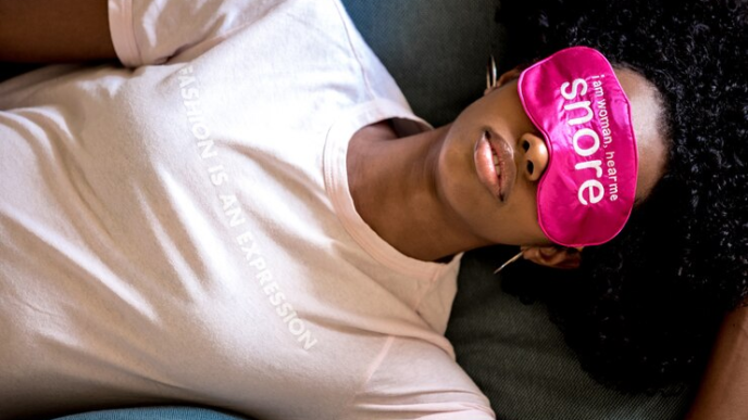 A sleeping young lady