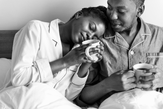 Couple spending time together