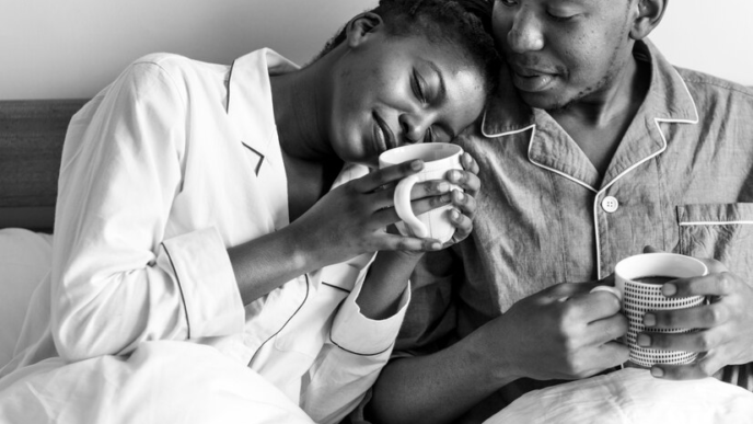 Couple spending time together