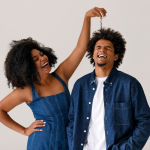 The Love Central - A cute and smiling black couple
