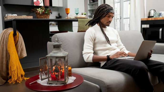 work from home employee