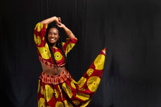 A beautful African dancer