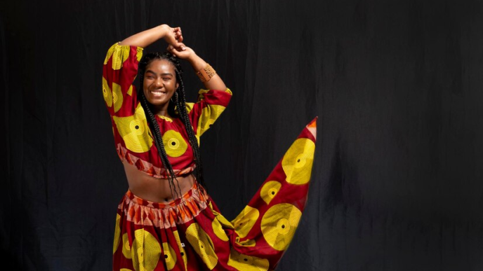 A beautful African dancer