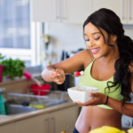 The Love Central - A lady eating healthy