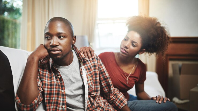 Couple in disagreement