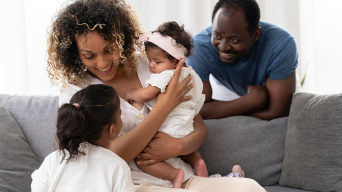 A beautiful black family