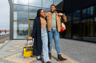 Couple going on a travel