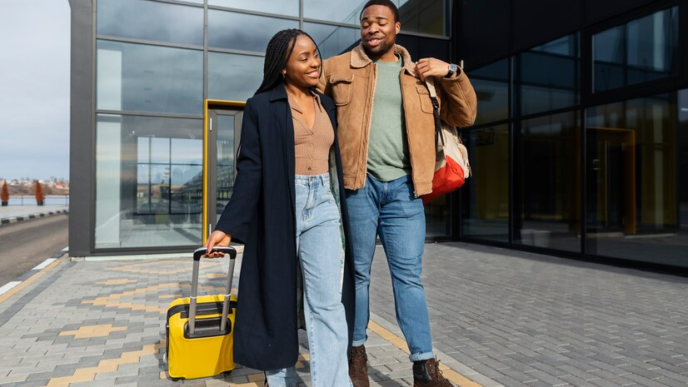 Couple going on a travel