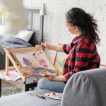 The Love Central - A lady painting