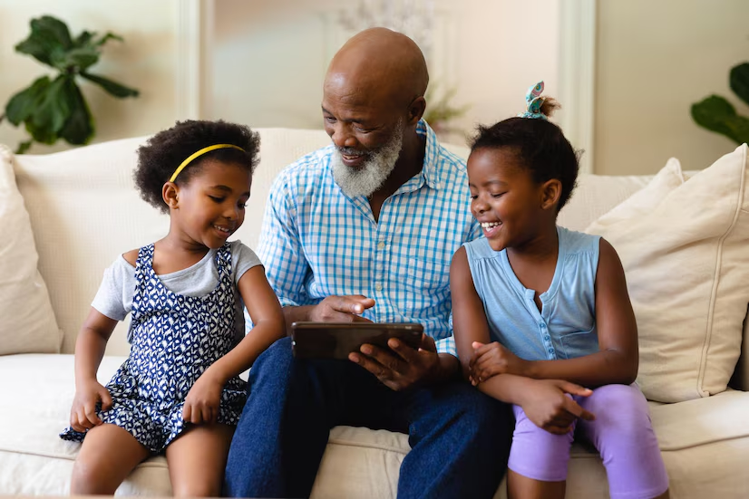 The Love Central - Children and their grandpa
