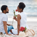The Love Central - beautiful couple on the beach