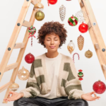 The Love Central - A black woman meditating in the season of Christmas