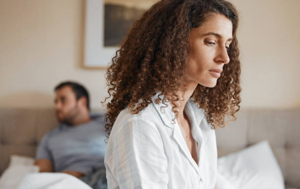 Couple in a fall out