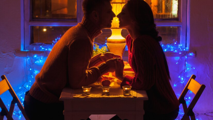 Couple enjoying a Valentine's Night