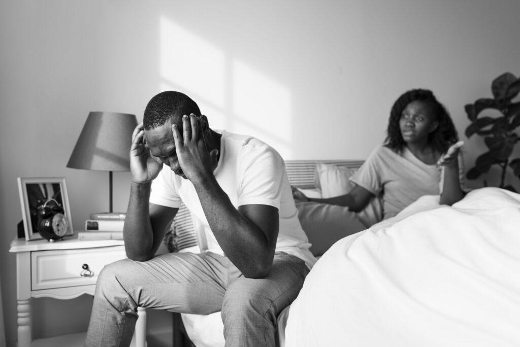 The Love Central - Black couple having an argument The Love Central -