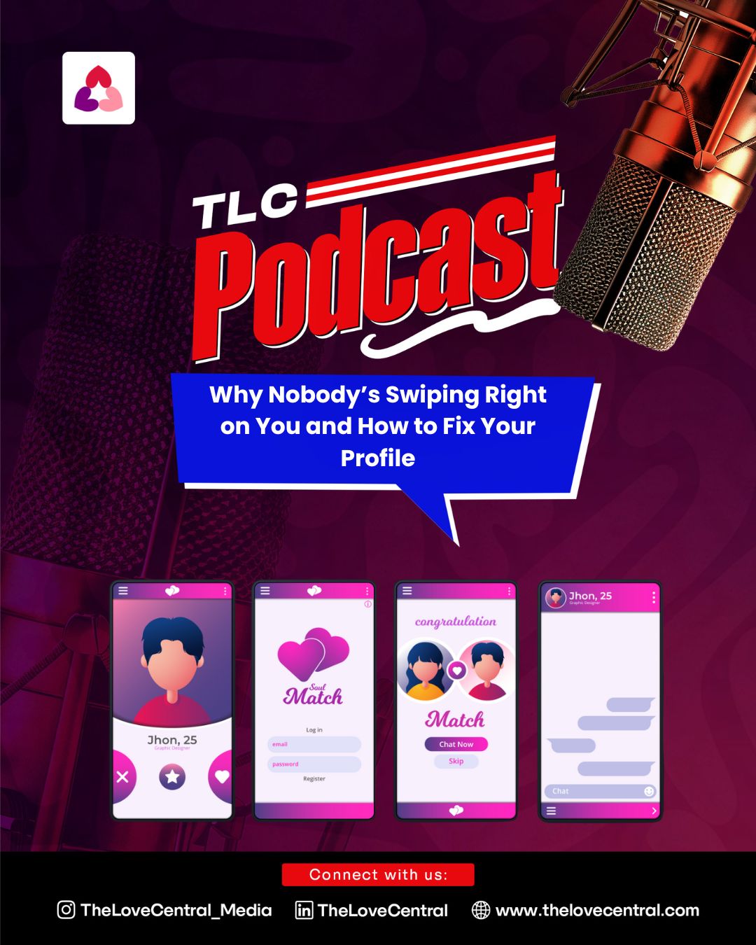 The Love Central - Why They Don’t Swipe Right: Dating Profile Mistakes People Make