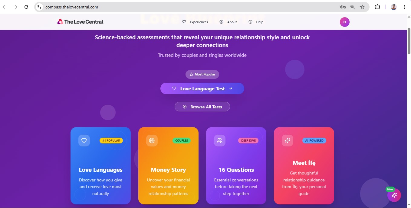 The Love Central - compass home The Love Central - The Love Compass: Understand Yourself and Love Better