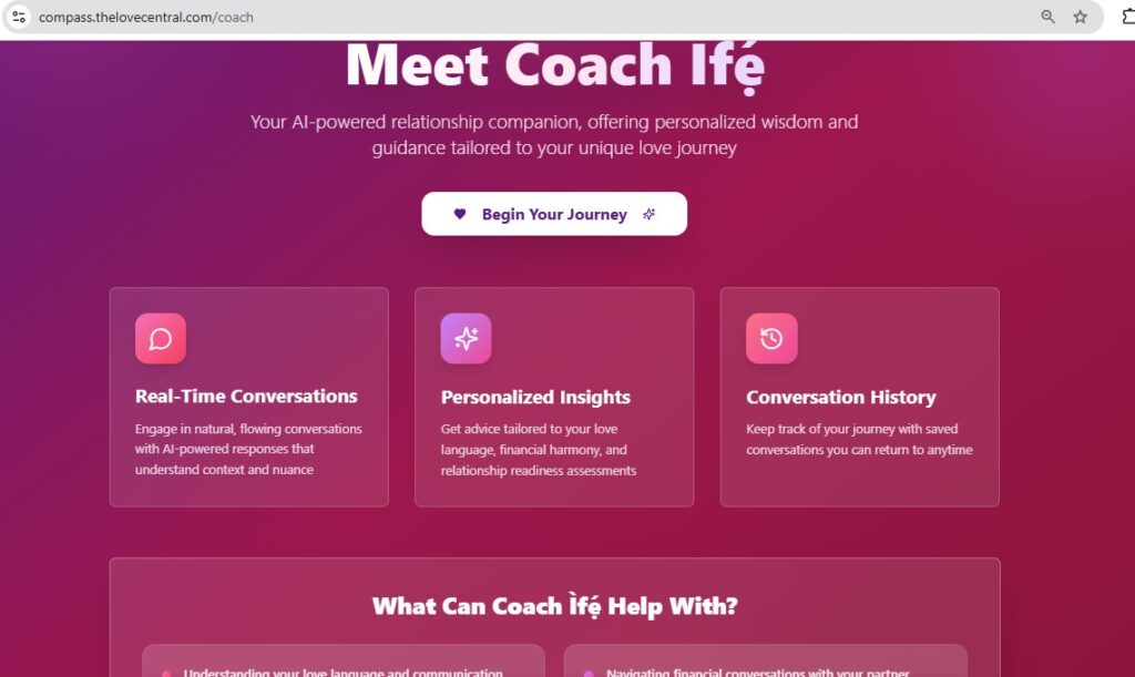 Coach Ifẹ́ The AI Companion That Understands Culture and Care