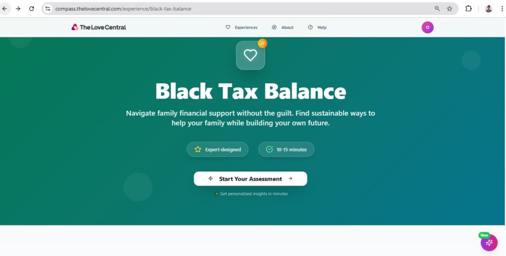 The Love Central - The Hidden Link Between Your Bank Habits and Your Heart 2 The Love Central - Black Tax Balance
